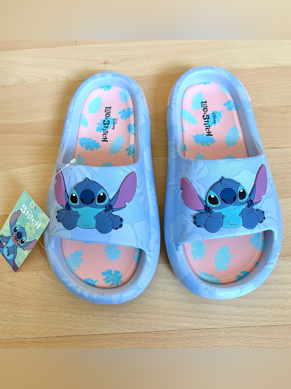 Disney Lilo & Stitch Ground Up Slides Slip On Sandals Adult Size 8 NWT
